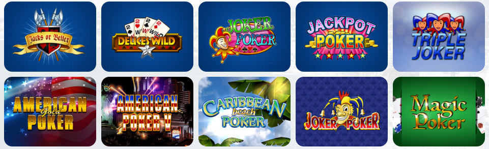 Video Poker HUNNYPLAY CASINO